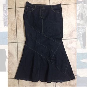 Mermaid jean skirt